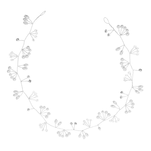 SHERCHPRY 3 Stück Teiliges Braut-haarband mit Eleganten Imitationsperlen Lange Flexible Haarschmuck-kette für Frauen Komfortabel Vielseitig Einsetzbar für Hochzeit Party und Festliche von SHERCHPRY