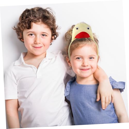 SHERCHPRY 3 Stück Teiliges Enten Stirnband Weiches Plüsch Haarband Bequemes Waschgesicht Kopfschmuck Einfache Handhabung für Schulaufführungen Geburtstagsfeiern Vielseitiges Tierkostüm von SHERCHPRY