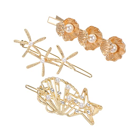 SHERCHPRY 3 Stück Teiliges Metall Haarspangen mit Perlen Haaraccessoires für Damen für Verschiedene Frisuren und Anlässe Langlebig und Geruchlos Perfektes für Besondere Gelegenheiten von SHERCHPRY