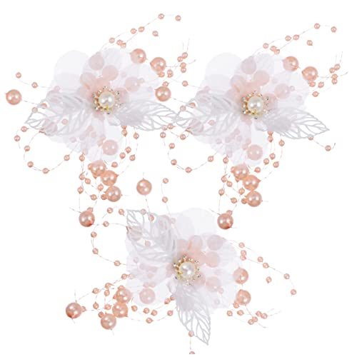SHERCHPRY 3 Stück Teiliges Set Braut Haarschmuck mit Perlen und Blumen für Hochzeiten Verlobungen und Besondere Anlässe Haar Accessoire für Damen von SHERCHPRY
