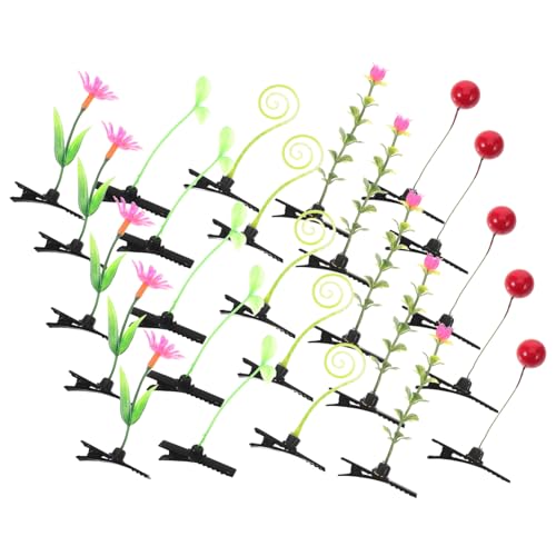 SHERCHPRY 30stücke Simulation Pflanze Haarclips Stil Pflanze Haarnadeln Mädchen Haarclips Dekoration von SHERCHPRY