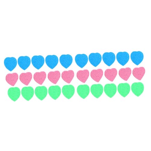 SHERCHPRY 30stücke Gesichtsreinigungsschwamm Make-up Entferner Pads Hautpflegeschwamm Reinigungsschwamm Kosmetik Zubehör von SHERCHPRY