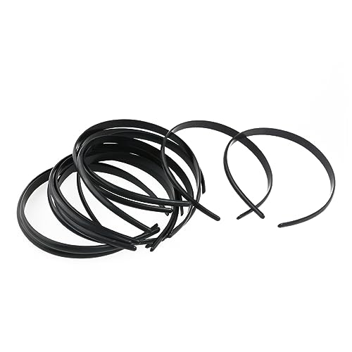 SHERCHPRY 36 Stück Schwarze Einfache Plastik Haargummis Diy Haarbänder Kopfband für Damen und Jeans und Abendkleider von SHERCHPRY