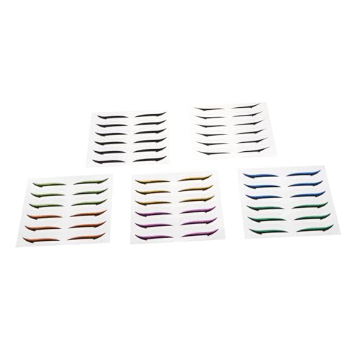 SHERCHPRY 36 Paare Glitzer Eyeliner Aufkleber für Augen Wiederverwendbare Doppellid Klebebänder Augen Make Up Tools Wasserfest für Alltag und Reisen von SHERCHPRY