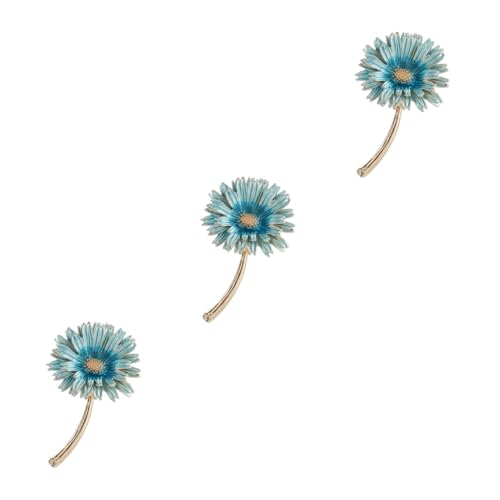 SHERCHPRY 3St Blumen brosche abstecknadeln pines schmücken Pullover Broschennadel für Kleidung Kragenclip für Damen Popularität Lavalier Zubehör Blumenbrosche Mädchen Cardigan-Clip von SHERCHPRY