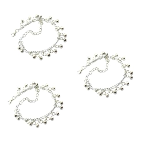 SHERCHPRY 3St Frauen armbänder Geschenk für Männer Böhmisches Armband Knöchelkettenschmuck Herren Fußkettchen verstellbare Fußfessel dekorativer Glockenknöchel Mode schmücken von SHERCHPRY