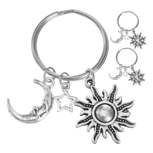 SHERCHPRY 3stücke Schlüsselanhänger Mit Mond Und - Strapazierfähig Dekorativer Taschenschmuck Glänzendes Finish Als von SHERCHPRY