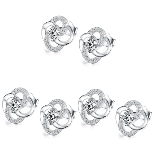 SHERCHPRY 3St Ohrstecker frauen schmuck minimalistische Ohrringe Schmuckgeschenk vierblättrige Ohrringe trendige Ohrringe Damen Ohrringe Blumenohrringe konservierte von SHERCHPRY