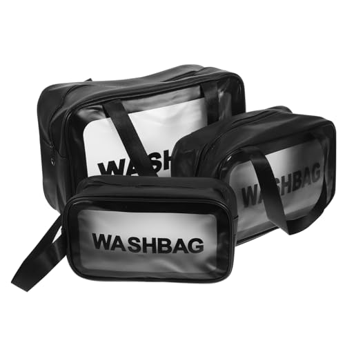 SHERCHPRY 3Stücke Kosmetiktasche Teilig Wasserabweisende Kulturtasche für Damen Große und Kleine Aufbewahrungstaschen für Makeup und Toilettenartikel für Reisen von SHERCHPRY