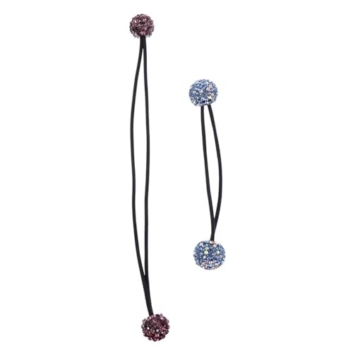 SHERCHPRY 3stücke Strass Haarband Glitzer Seil Haarringe Pferdeschwanzhalter Mit Kopfschmuck Haar Krawatte Ringe Für Damen Und Mädchen von SHERCHPRY
