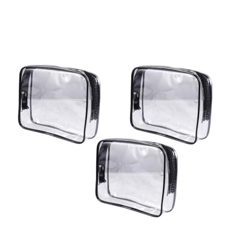 SHERCHPRY 3stücke wasserdichte Kosmetiktasche Transparente Reisetasche Waschtasche Schminktasche Für Reisen Damen Make-up Utensilien Aufbewahrungsbox Bruchfest Komfortable Lagerung Tasche von SHERCHPRY