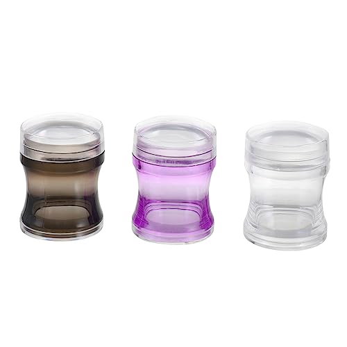SHERCHPRY 3sätze Silikon Nagelstempel Mit Schaber Für Maniküre Stempel Werkzeug Kompatibel Für Diy Nail Art Designs von SHERCHPRY