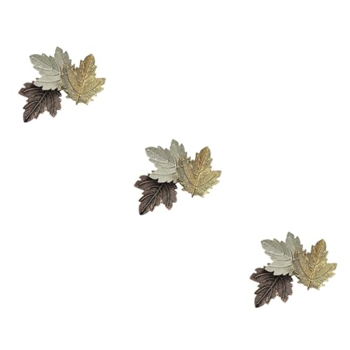 SHERCHPRY 3stücke Retro Ahornblatt Brosche Pin Elegantes Schmuckstück Für Damen Zur Dekoration Von Kleidung Und Hüten Mit Luxuriösem Blätterdesign Für Besondere Anlässe von SHERCHPRY