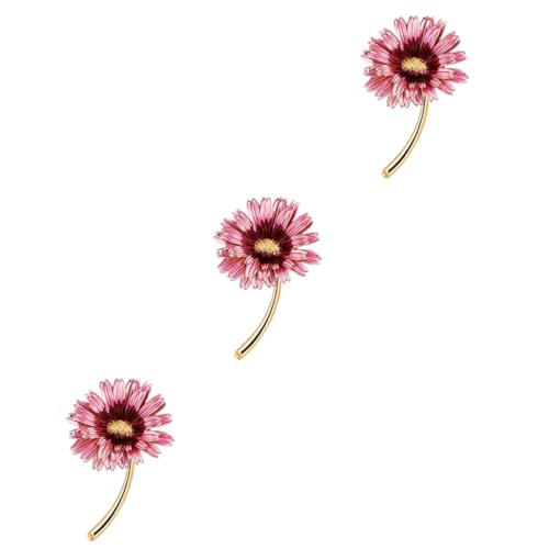 SHERCHPRY 3st Blumen Brosche Abendkleider Für Frauen Formell Schmücken Pullover Anzug-cardigan-anstecknadel Kleidung Blumenbrosche Blumen-reversclip Rosa Korsage Mädchen Shirt von SHERCHPRY