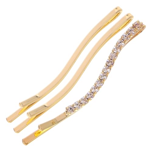 SHERCHPRY 3stücke Haarnadeln Für Frauen Flache Strass-haarnadeln Dekorative Haarspangen Süße Bobby Pins Haarklammern Mit Kristallen von SHERCHPRY