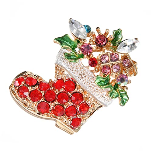 SHERCHPRY 3st Schmuckbrosche Weihnachtsgeschenke Für Kinder Gliederarmbänder Für Damen Weihnachts-strass-brosche Neuheit Brustklammer Weihnachtsbaum Brosche Armband Fräulein Weihnachten von SHERCHPRY