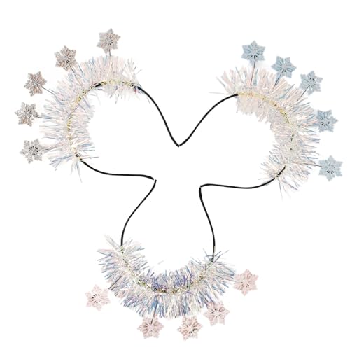 SHERCHPRY 3stücke Schneeflocken-stirnband Für Frauen Weihnachts-haaraccessoire Dekoratives Stirnband Mit Schneeflocken- Leicht Und Angenehm Zu Tragen Für Weihnachts-party Und von SHERCHPRY