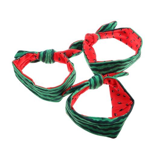 SHERCHPRY 3stücke Elastisches Mit Schleife Und Hasenohren Doppelseitiges Haar-accessoire Für Kleinkinder Kopfbedeckung Für Sommerferien Und Anlässe von SHERCHPRY