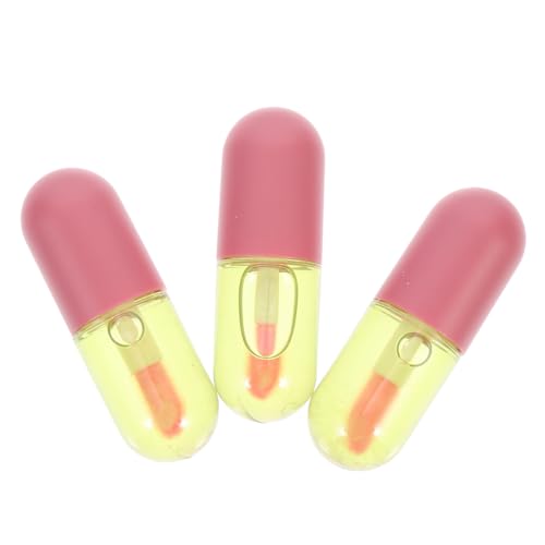 SHERCHPRY 3stücke Feuchtigkeitsspendende Pflegende Lippenflüssigkeiten Für Frauen Natürliche Lippenöle Tragbare Lippenpflegeflüssigkeiten Für Lippentypen von SHERCHPRY