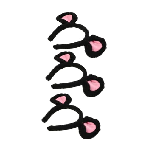 SHERCHPRY 3stücke Ohren Stirnband Plüsch Tierohren Cosplay Kostüm Zubehör Elastisch Verstellbar Halloween Party Kopfschmuck Requisiten Accessoires von SHERCHPRY