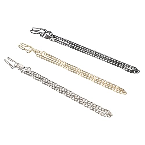 SHERCHPRY 3stücke Uhrenkette Für Taschenuhr Aus Eisen Kleidungszubehör Mit Retro-Stil Metallkettendekor Für Herren Praktische Taschenuhrkette von SHERCHPRY