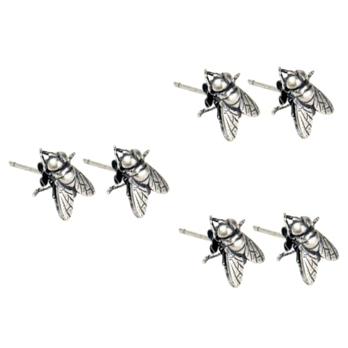 SHERCHPRY 4 Paare Fliegenohrringe Damen Ohrstecker Modische Ohrringe Für Damen Ohrringe Für Frauen Mode-ohrringe Dekorative Ohrringe Einzigartige Ohrringe Schmuck S925 Silber- Persönlichkeit von SHERCHPRY