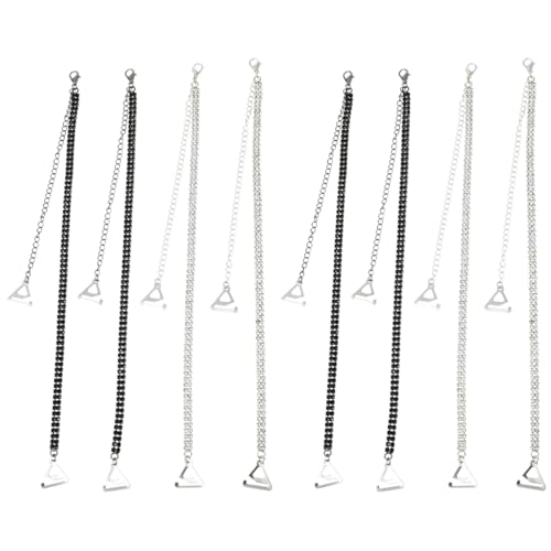 SHERCHPRY 4 Paare Strass-BH-Träger Mode-Top BH-Träger aus Metall Damenoberteile Damengürtel Frauenperlen-BH-Träger Perlen-BH-Träger ersetzen Kleid Halter Badeanzug schmücken von SHERCHPRY