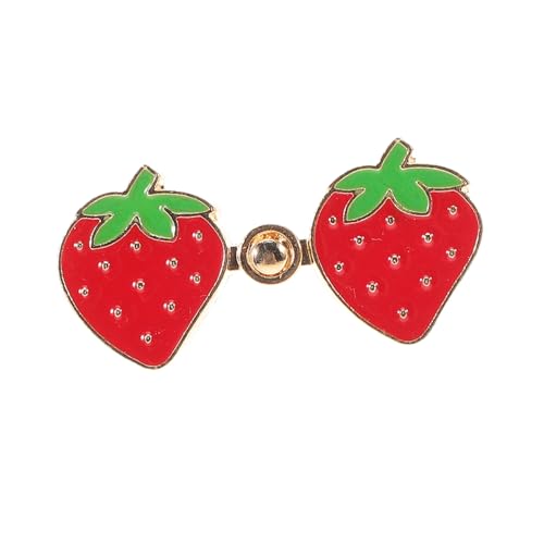 SHERCHPRY 4 Sätze Einstellbarer Erdbeer Jeansknopf zur Taillenverstellung Nagelfreier Abnehmbarer Hosentaille Clip für Jeans Modischer Taillen Button zur Schnellen Anpassung und Bequemen von SHERCHPRY