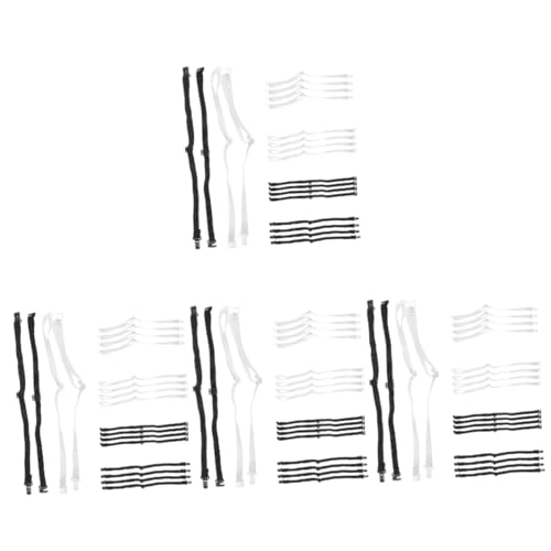 SHERCHPRY 4 Sätze Fliege Verlängerung Gürtel Lifting Straps Hosenträger Zwillengummi Krawattenverlängerungsband Zubehör Verstellbare Schleifenbänder Elastischer Schleifengürtel 20 Stück * 4 von SHERCHPRY