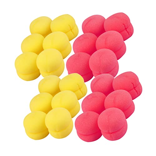 SHERCHPRY 4 Sätze Haarschaumwickler Diy Haarstyling Tool Pilz Haarcurling Schwamm für Damen Rot Gelb Perfektes Werkzeug für Traumhafte Locken von SHERCHPRY