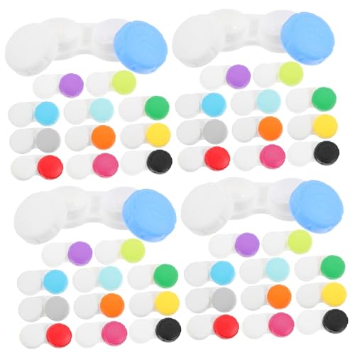 SHERCHPRY 4 Sätze Kontaktlinsenbehälter Reiseobjektiv Veranstalter Kontakte Objektivorganisator Klarer Fall Reisen Bezaubernder Objektiv-Organizer Augenlinsen-Organizer Plastik 12 Stück * 4 von SHERCHPRY