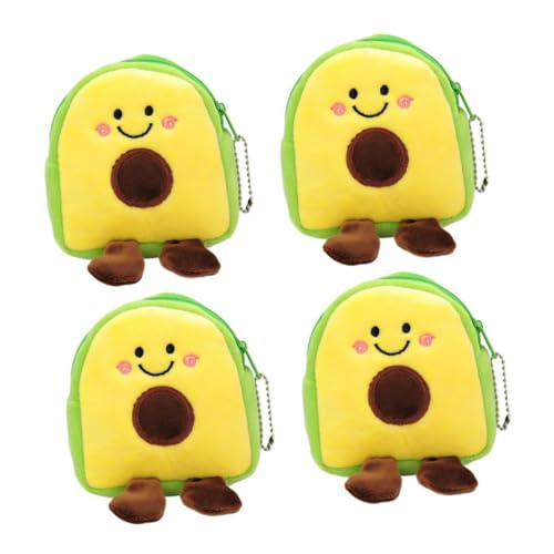 SHERCHPRY 4stücke Avocado Design Münzbeutel Für Mädchen Lustige Und Kompakte Geldbörse Für Kleingeld Karten Und Kleine Gegenstände Als Für Freunde Und Familie von SHERCHPRY