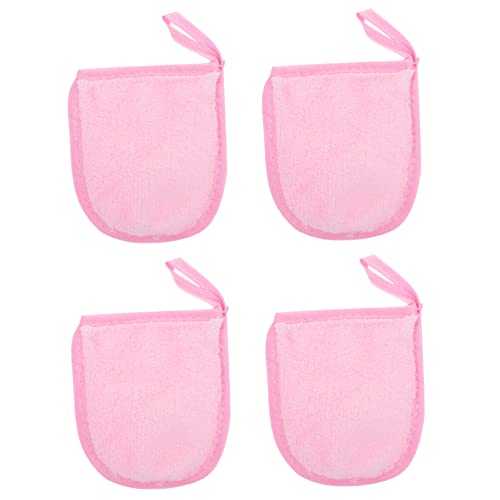 SHERCHPRY 4stücke Reinigungshandschuhe Für Gesicht Make-up-entferner Schwamm Kosmetische Pulverreinigungshandschuhe Puder Zubehör Waschbar Wiederverwendbar von SHERCHPRY