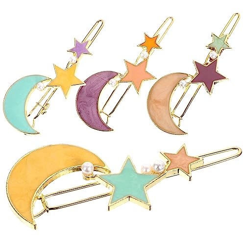 SHERCHPRY 4 Stück Haarclips für Mädchen Süße Haaraccessoires Gelb und Grün Rutschfeste Haarklammern für Hochzeiten Partys und Besondere Anlässe von SHERCHPRY