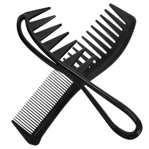 SHERCHPRY 4 Stück Haarkamm-set Kamm Für Haare Flechten Kämme Für Frauen Breit Zahn Mann Lockig Neckisch Neckender Kamm Entwirren Entwirrer Styling Körperpflege Friseur Männer Plastik Schwarz von SHERCHPRY