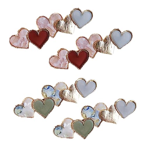 SHERCHPRY 4 Stück Haarklammern Damen Haaraccessoires Kawaii Duckbill Clips und Chic Herzform für Hairstyles Besondere Anlässe SHERCHPRY 4 Stück Haarklammern Damen Haaraccessoires Kawaii Duckbill Clips und Chic Herzform für Hairstyles Besondere Anlässe von SHERCHPRY