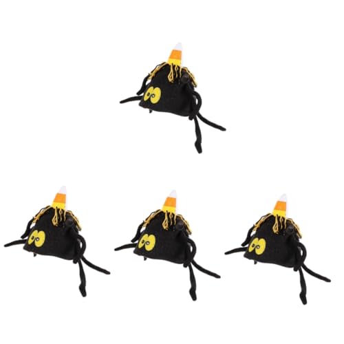 SHERCHPRY 4 Stück Hut für Leistung halloween kopfschmuck halloween kopfbedeckung Halloween Hut Lustig Hüte drucken Mini Elf Partygeschenk Cosplay-Kostüm für Erwachsene Stoff von SHERCHPRY