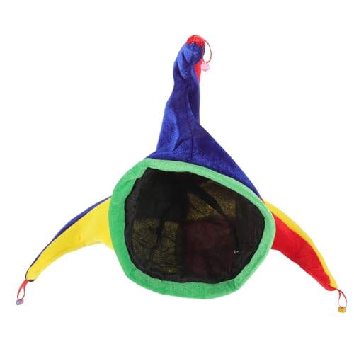 SHERCHPRY 4stücke Bunter Clown Hut Für Kostümparty Dreieckige Mütze Für Halloween Und Karneval Lustiges Accessoire Für Auftritte Und Feiern Mehrfarbig Mit Festem von SHERCHPRY
