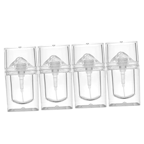 SHERCHPRY 4 Stück Leere Lip Gloss Tuben Transparent Behälter für Lippenpflege Nachfüllbare Lipgloss Flaschen für Lip Balm Lippenöl und Flüssig von SHERCHPRY