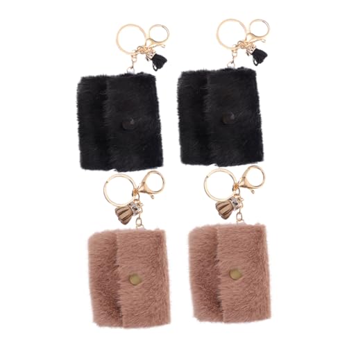 SHERCHPRY 4stücke Mini-geldbörse Für Damen Mit Schlüsselanhänger Kleine Münzbörse Tragbar Geldbörse Für Kleingeld Und Schlüssel Stylische Accessoires Für Alltag von SHERCHPRY