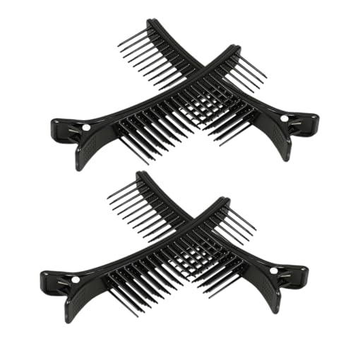 SHERCHPRY 4 Stück Professionelle Haarstyling Clips zum Abteilen und Färben Multifunktionale Friseur Haarspangen für Damen und Mädchen von SHERCHPRY