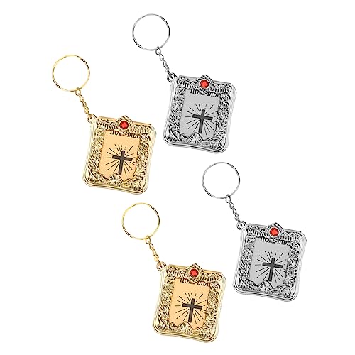 SHERCHPRY 4 Stück Schlüsselanhänger Mini-Bibel-Ornament Herren-geldbörsen Bibelbuch Anhänger Auto Heilige Bibel Anhänger Schlüsselringe Miniatur Das Papier Kind Taschen SHERCHPRY 4 Stück Schlüsselanhänger Mini-Bibel-Ornament Herren-geldbörsen Bibelbuch Anhänger Auto Heilige Bibel Anhänger Schlüsselringe Miniatur Das Papier Kind Taschen von SHERCHPRY