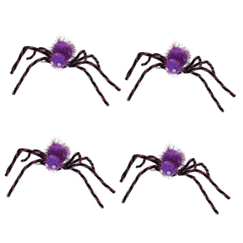 SHERCHPRY 4 Stück Spinne Haarnadel mädchen stirnbänder Halloween-Haarschmuck für Mädchen Haarklammer Haarspangen Haarspange im Spinnen-Design kreative Haarspange bilden Kopfbedeckung Zubehör von SHERCHPRY