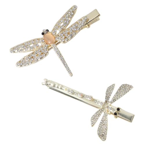 SHERCHPRY 4 Stück Modischer Und Vielseitiger Haarschmuck. Mit Diamanten Besetzte Libellen-haarspange Für Damen Elegante Haarspange Clip Für Haare Fräulein Haarklammer Strasssteine Hochzeit von SHERCHPRY