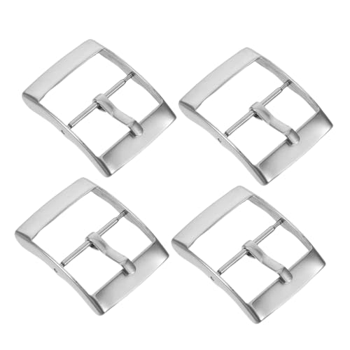 SHERCHPRY 4 Stück Teiliges Edelstahl-uhrenarmband-schließen- Ersatz-uhrenverschluss mit Robustem Leichtem Design Kompatibel mit Verschiedenen Modellen Klassischer Stil für Komfortablen Sitz von SHERCHPRY