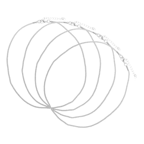 SHERCHPRY 4stücke Schlüsselbeinkette Für Damen Chokerhalskette Aus Metall Glitzernde Seilkette Einfache Party-accessoire-halskette Schmuck Für Besondere Anlässe von SHERCHPRY