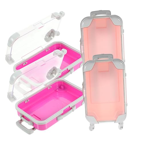 SHERCHPRY 4 Stück Teiliges Mini False Eyelashes Box Transparentes Reise Make-up Organizer Etui Kompakt Robust für Damen Lash Case Aufbewahrung Unterwegs von SHERCHPRY