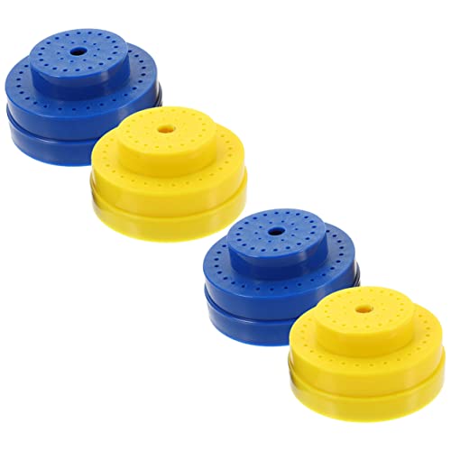 SHERCHPRY 4 Stück Teiliges Nagelbohrer Bits Organizer Praktischer Aufbewahrungsbehälter für Nagelwerkzeuge Transparentes Design mit Fächern für Professionelle und Private Nutzung von SHERCHPRY