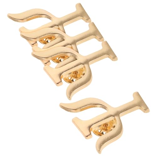 SHERCHPRY 4 Stück Teiliges Psychologen Broschen Pins Griechische Symbol Anstecker für Jacken Pullover und Taschen Stilvolle und Bedeutungsvolle Geschenkidee von SHERCHPRY