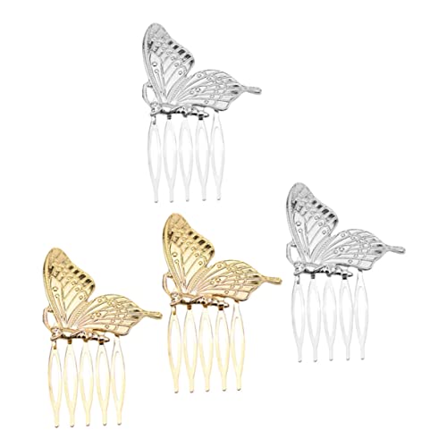 SHERCHPRY 4 Stück Teiliges Schmetterling Haarklammern für Mädchen Bunte Clips Rutschfest Haarschonend Leicht und Tragbar Modischer Haarschmuck für Sicheren Ziepen von SHERCHPRY